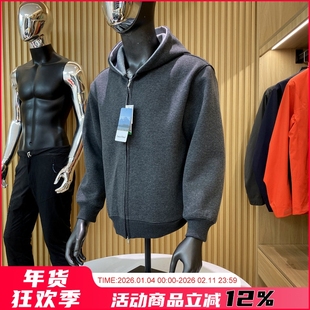 王炸主推！水洗高端空气层！秋冬新品连帽厚款防风开衫夹克外套男