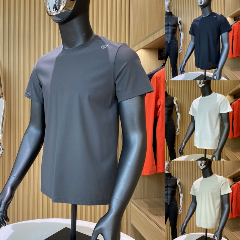 冰丝速干高弹纯色短袖T恤潮