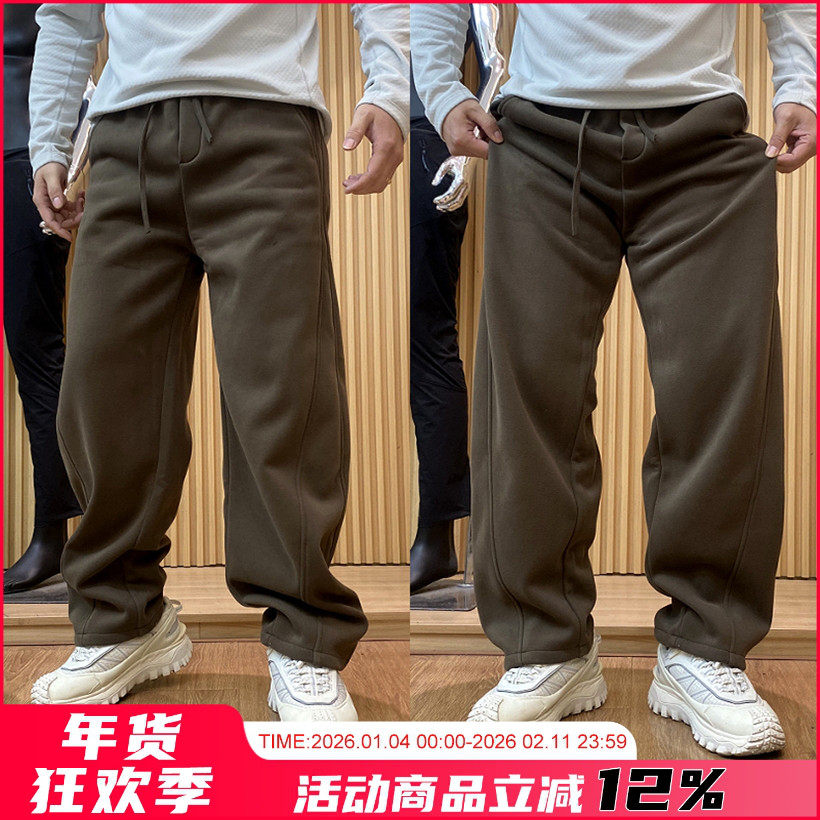 设计师线！舒适细腻！冬季新品男士松紧腰防风加绒保暖休闲卫裤潮,男装,卫裤,淘宝优惠券,粉丝福利购,淘宝优惠卷