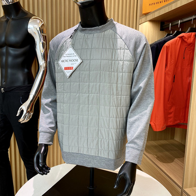 机能休闲卫衣绗缝羽绒棉外套