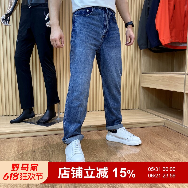 难得一遇！商场799！重工水洗荃棉！夏季男士高端直筒宽松牛仔裤