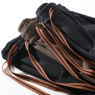 秋季 液氨空气棉 新款 男士 老钱风 运动休闲宽松阔腿卫裤 3D立裁