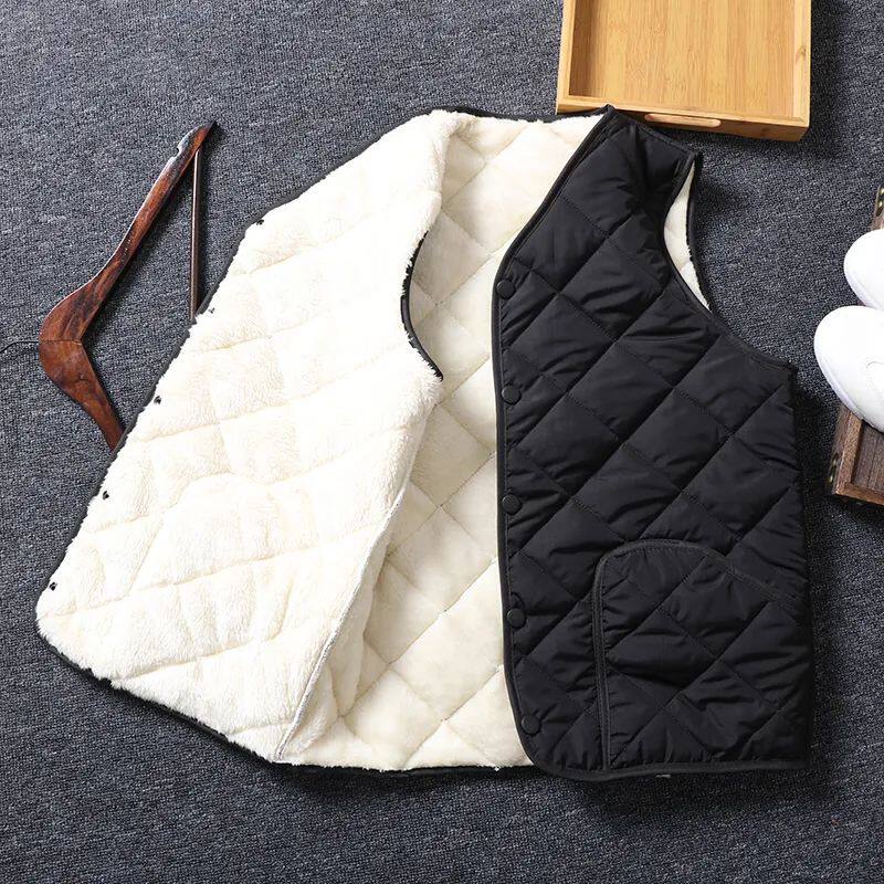 VERY WARM AND SWEET  ODM COMPANY SINGLE AUTUMN AND WINTER VELVET THICKENED MENS VEST WARM AND COMFORTABLE COTTON VEST