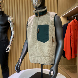 户外立领拉链抓绒保暖百搭马甲潮 秋季 仿羊羔毛面料 男女情侣款