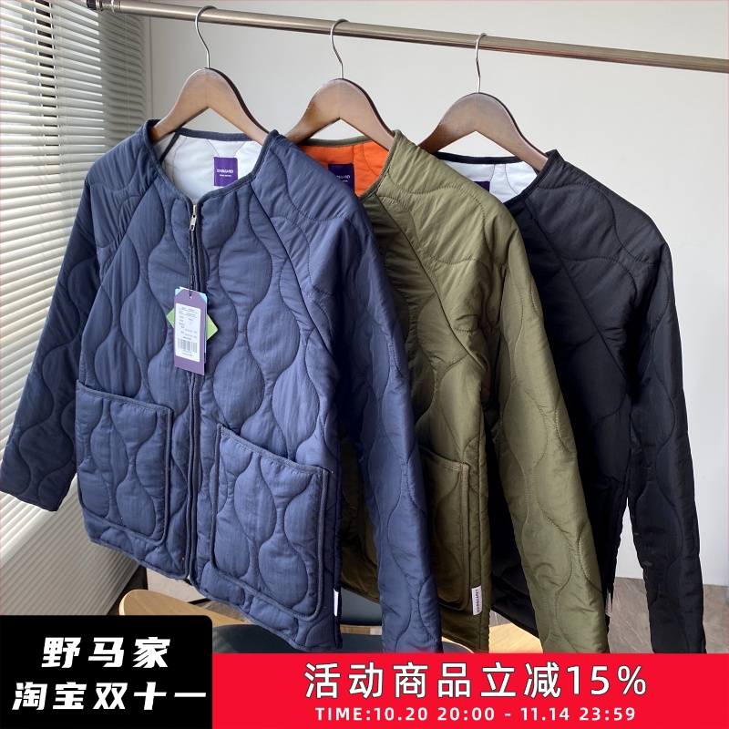 外贸日单潮流绗缝棉衣外套