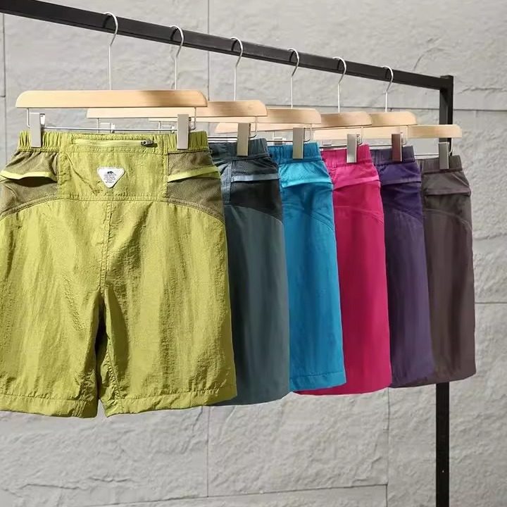 全员入手！丝缎尼龙轻量防晒UPF40+户外情侣机能口袋运动休闲短裤