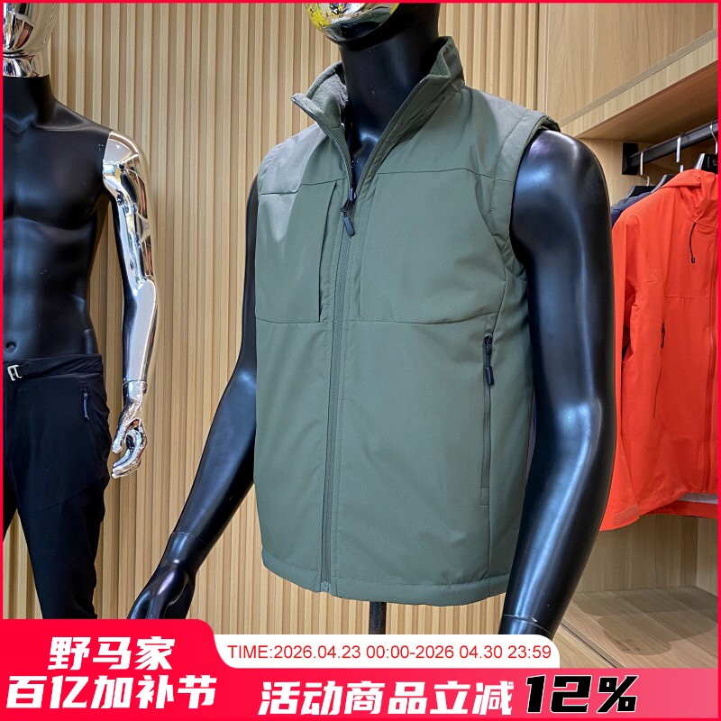 山系户外！重磅推荐！双面穿！冬季新品摇粒绒保暖马甲背心外套男