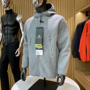 巨柔 加厚重磅750克双面摇粒绒3D廓形立裁男女保暖连帽绒衣外套