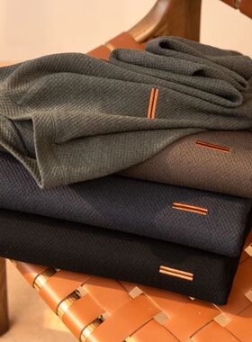 简而不凡~羊毛＋莫代尔！秋冬男士插肩袖圆领百搭打底衫长袖T恤潮