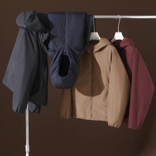 日系抗寒户外男款连帽休闲棉服