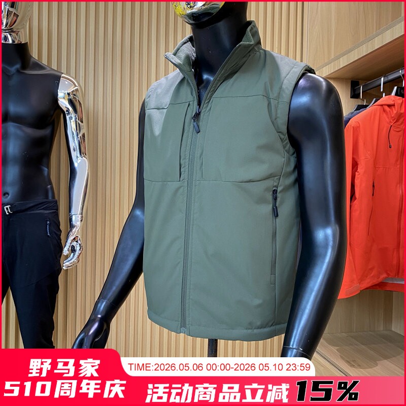 山系户外！重磅推荐！双面穿！冬季新品摇粒绒保暖马甲背心外套男