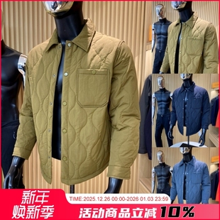 衬衫 日单猛货 时尚 秋冬男士 棉夹克棉衣外套 HEAT葫芦绗缝夹棉防水