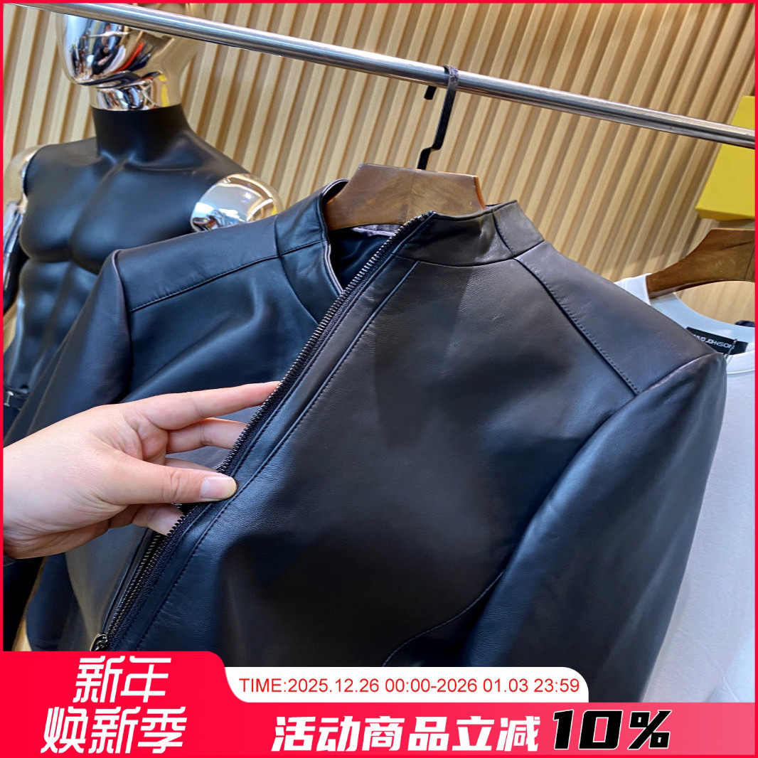 男士真皮皮衣夹克绵羊皮外套