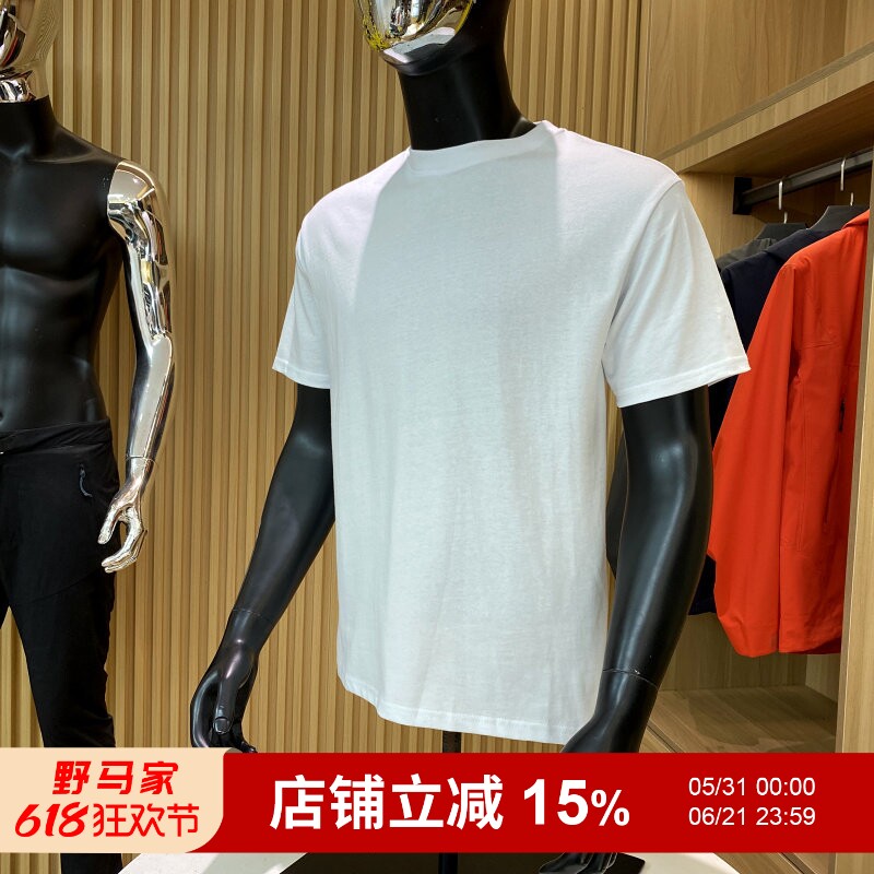 重磅推荐！多带几件！夏季新品男士纯色精梳长绒棉圆领短袖T恤潮