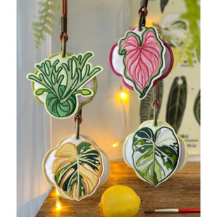 妮斯特·森呼吸 |刺绣香薰挂件绿植车载香包衣柜持久植物文创周边