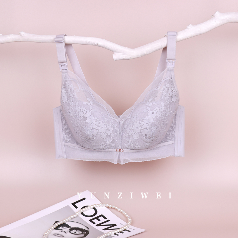 霞琪大罩杯薄款蕾絲孕婦內衣哺乳