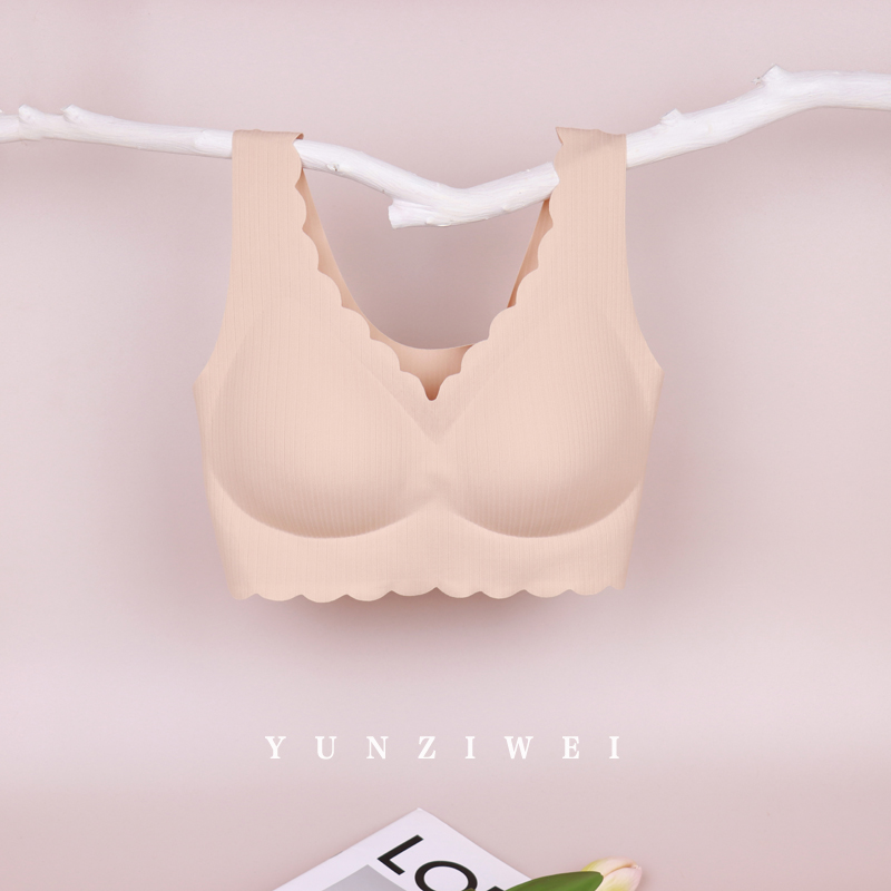 婷妃中老年人大码全罩杯背心式内衣妈妈一片式无痕无钢圈女士文胸