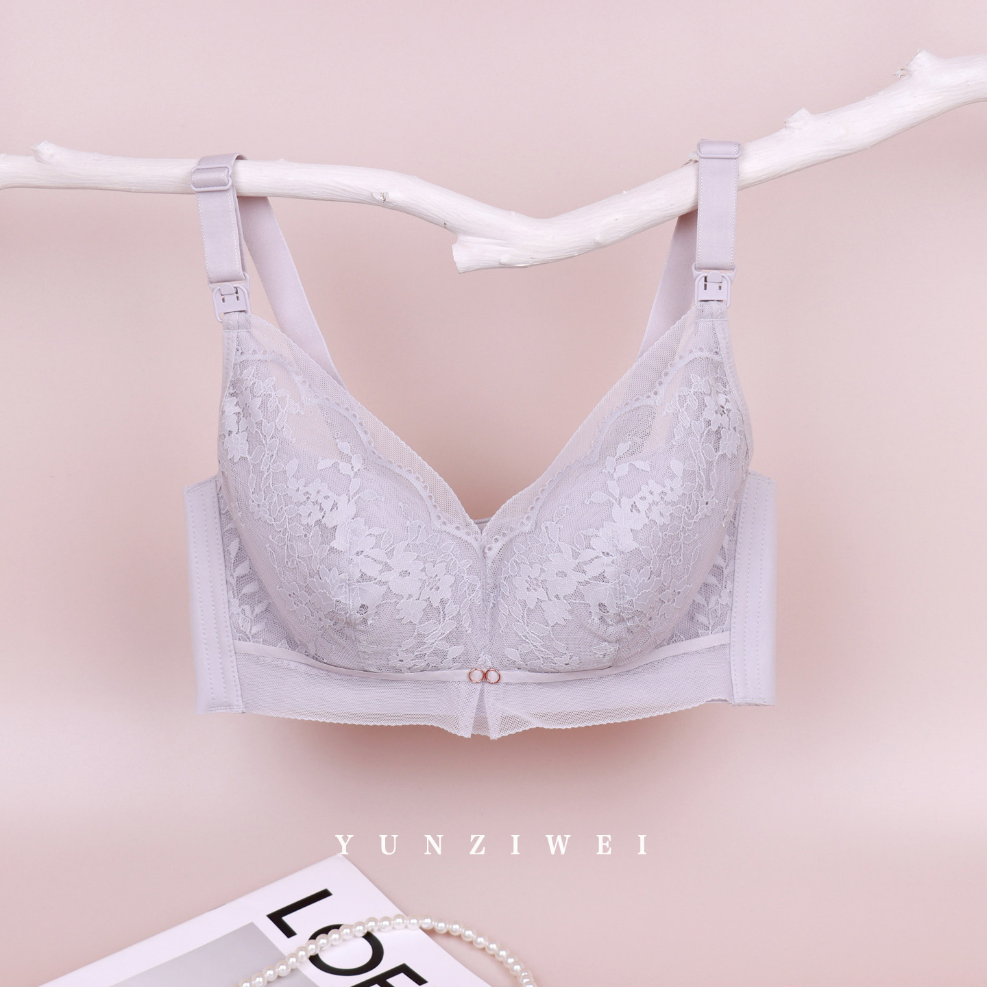 霞琪孕妇内衣哺乳文胸罩怀孕期防下垂聚拢薄款大码大罩杯产后喂奶