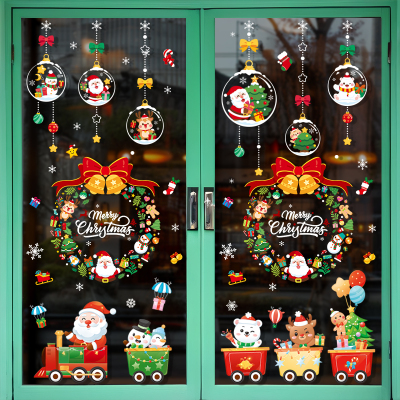 圣诞节装饰品静电玻璃门贴纸