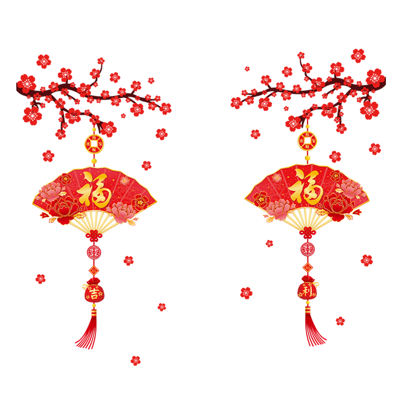 新年窗花2026新款装饰玻璃贴纸