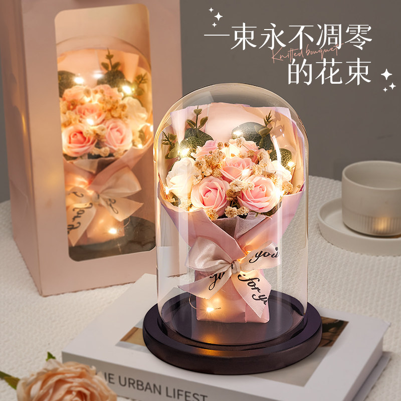 母亲节妈妈生日礼物实用高级感永生花康乃馨花束送给老妈礼盒护士