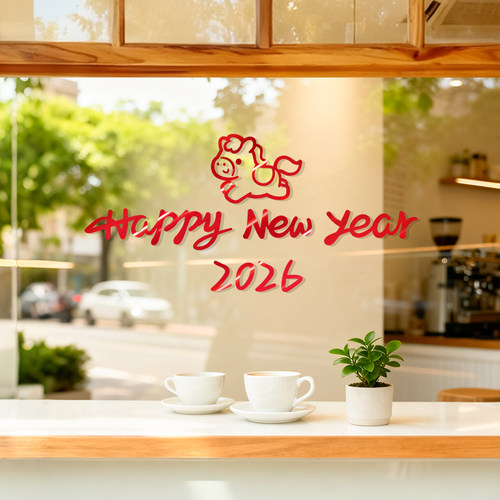 马年2026窗贴新年窗花贴纸