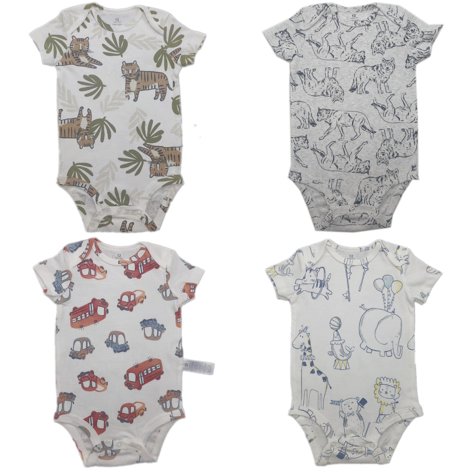 外贸新生婴儿儿衣服夏季薄款纯棉a类包屁衣宝宝短袖连体三角哈衣