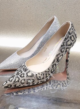 专柜正品Roberta诺贝达女鞋RS237507 RS247510豹纹细跟高跟鞋