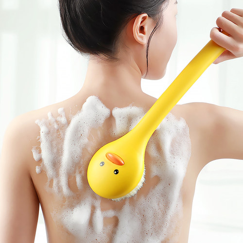 加长手柄软萌可爱搓背好帮手