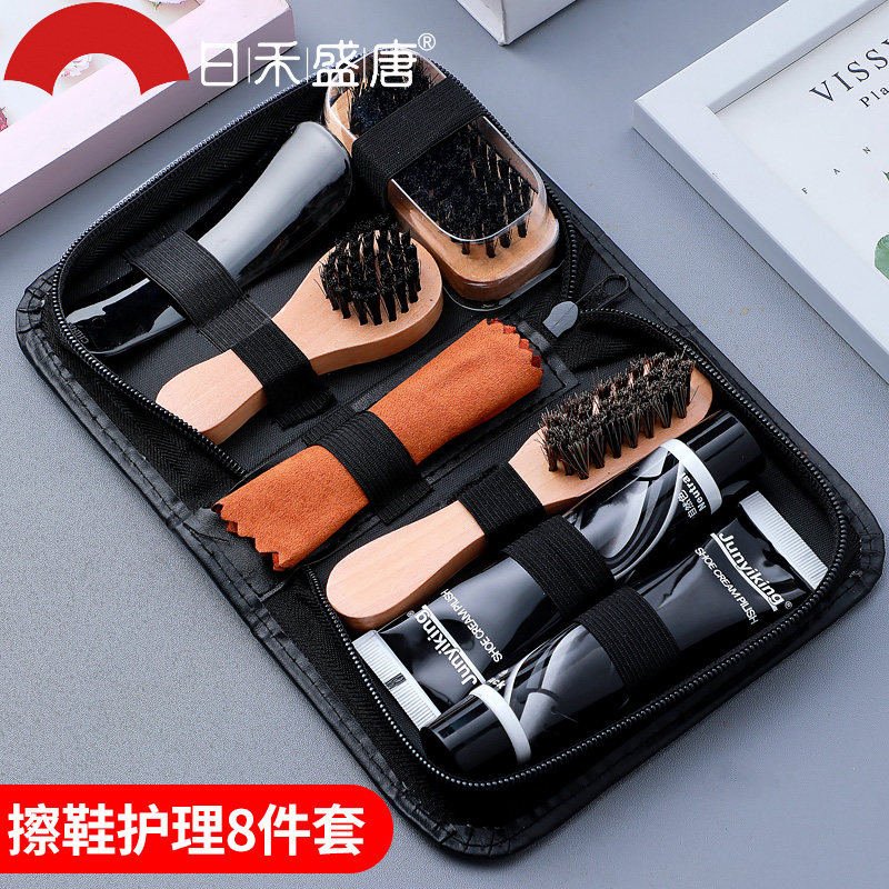 皮鞋油黑色真皮保养油高级无色通用固体皮具护理神器擦鞋工具套装