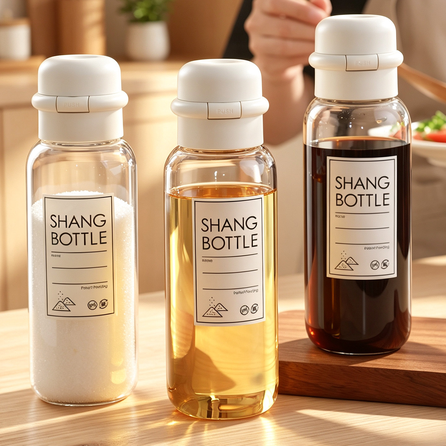白砂糖密封储存罐厨房面粉淀粉分装瓶食品级防潮收纳盒玻璃撒料瓶