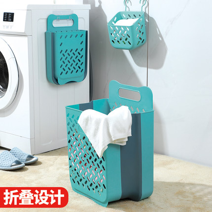 脏衣篓家用洗衣篮壁挂可折叠卫生间洗澡放脏衣服收纳筐桶浴室神器