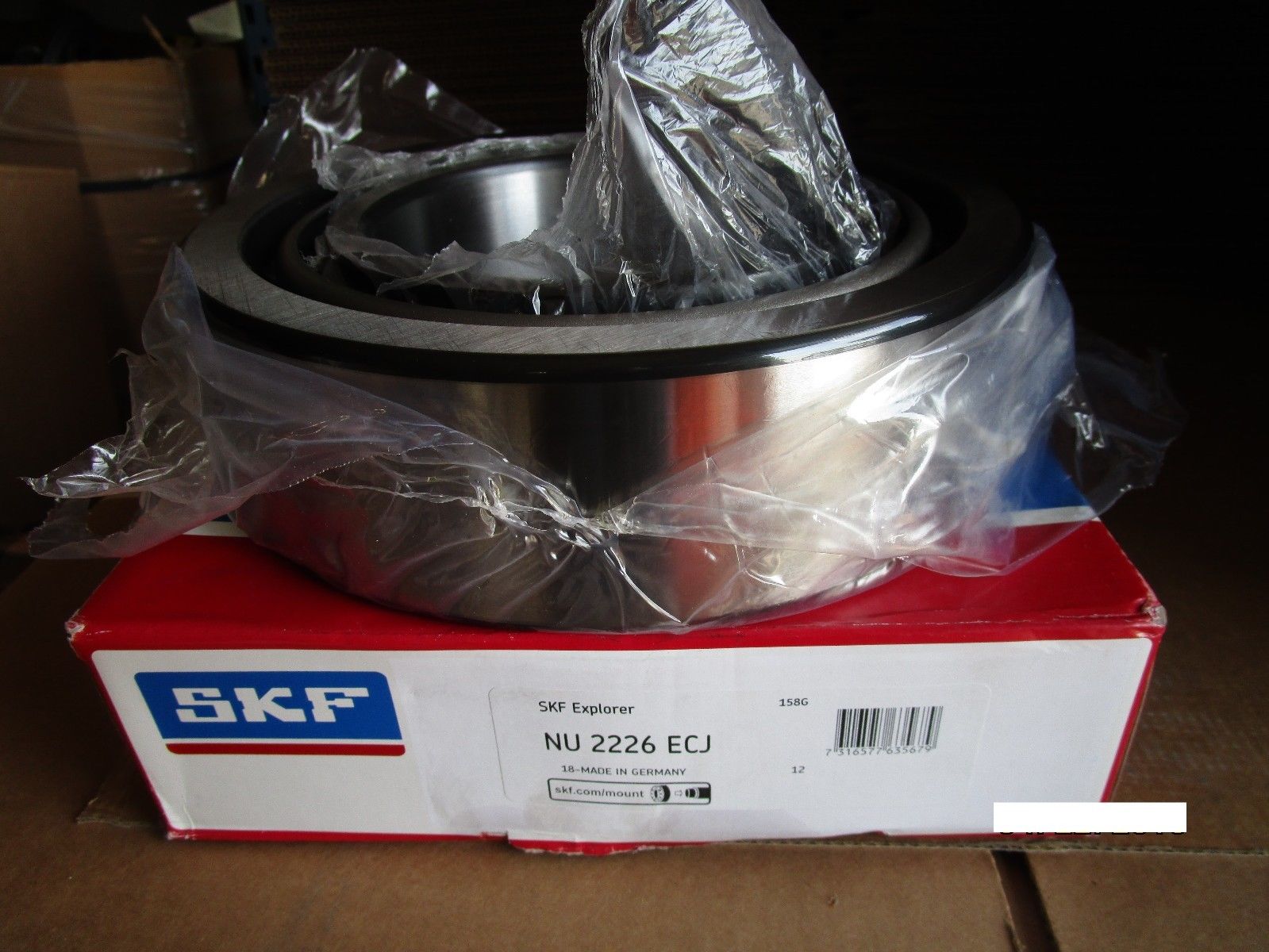 瑞典SKF进口轴承NU1021 NU1022M/C3 圆柱滚子轴承 32122 NU1022ML