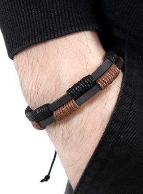 韩版编织多层复古民族风学生手链