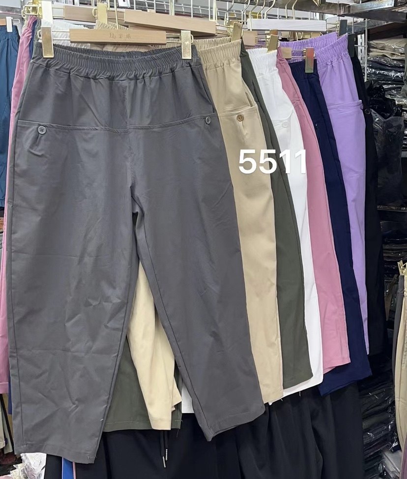 麻棉九分裤老爹裤子