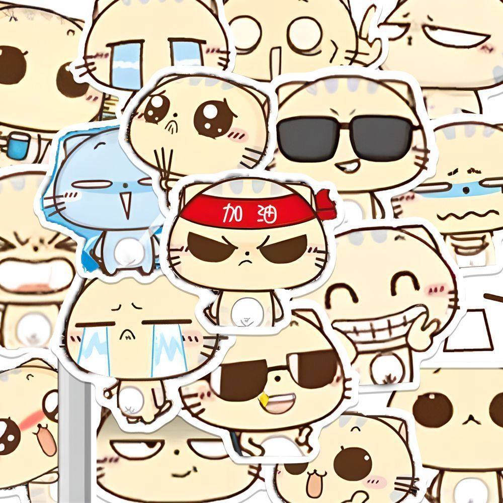240张cc猫表情包贴纸可爱卡通猫咪diy手账手机行李箱电脑装饰,文具电教/文化用品/商务用品,贴纸/立体贴纸,淘宝优惠券,粉丝福利购,淘宝优惠卷
