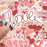116 наклейки с изображением любви, корейские наклейки с девчачьим сердцем, розовая любовь, милые дорогостоящие наклейки для украшения мобильного телефона для ручного счета