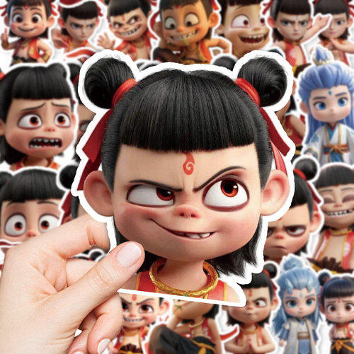 哪吒闹海敖丙魔童贴纸diy拉杆箱