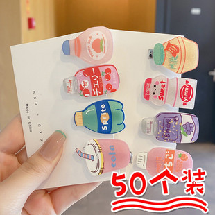 饮料瓶发卡夹女孩小学生全班伴手礼幼儿园奖励头饰可爱礼物小礼品