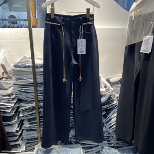 韩氏伊人女裤2026春季新款HS9602窄版筒裤宽松显瘦休闲A版阔腿裤