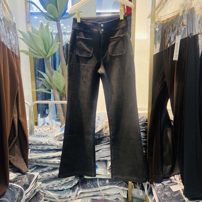 韩氏伊人冬款牛仔喇叭裤8011