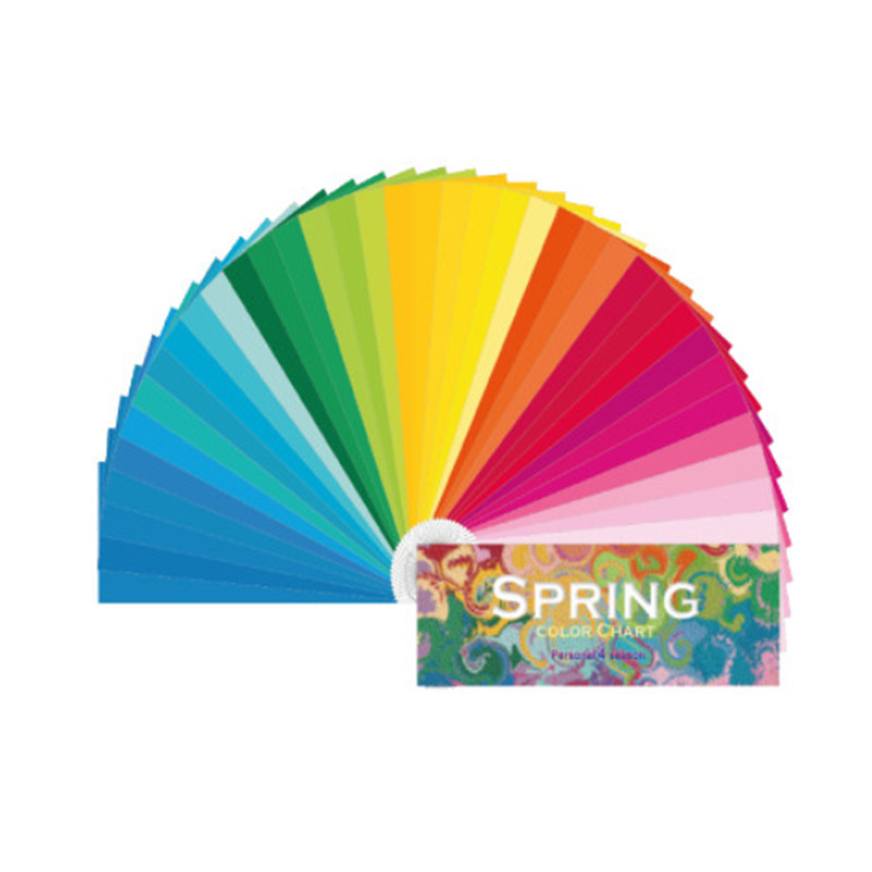 SPRING SUMMER AUTUMN AND WINTER FOUR SEASONS FABRIC COLOR CARD PERSONAL COLOR CHART 201 COLORS PAPER KOREAN PURCHASING