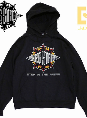 美国购Gang Starr经典大码连帽卫衣 HipHop|说唱|街舞|DJ|BBOY