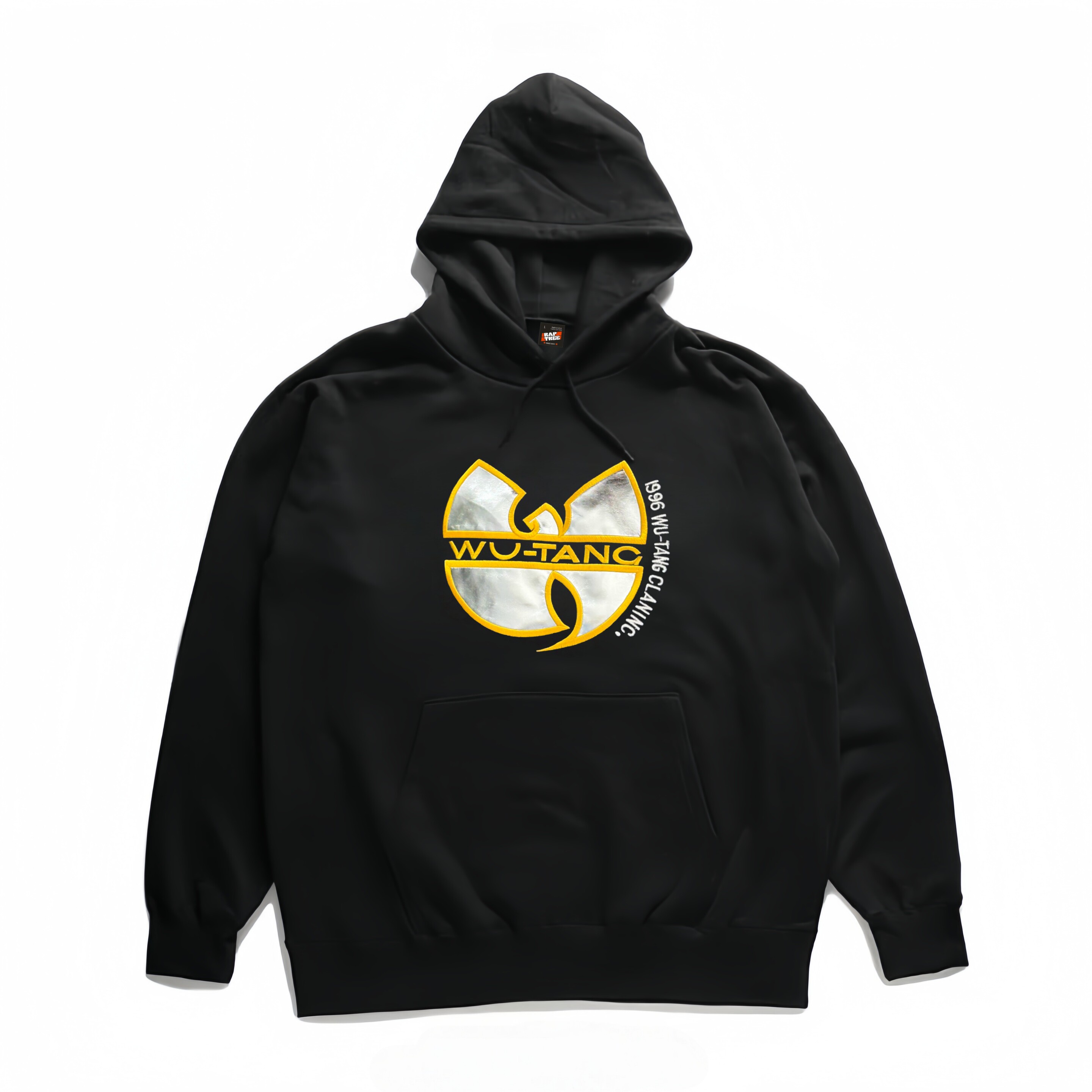 美国WUTANG武当派银标刺绣复古HIPHOP说唱RAPPER街舞BBOY连帽卫衣