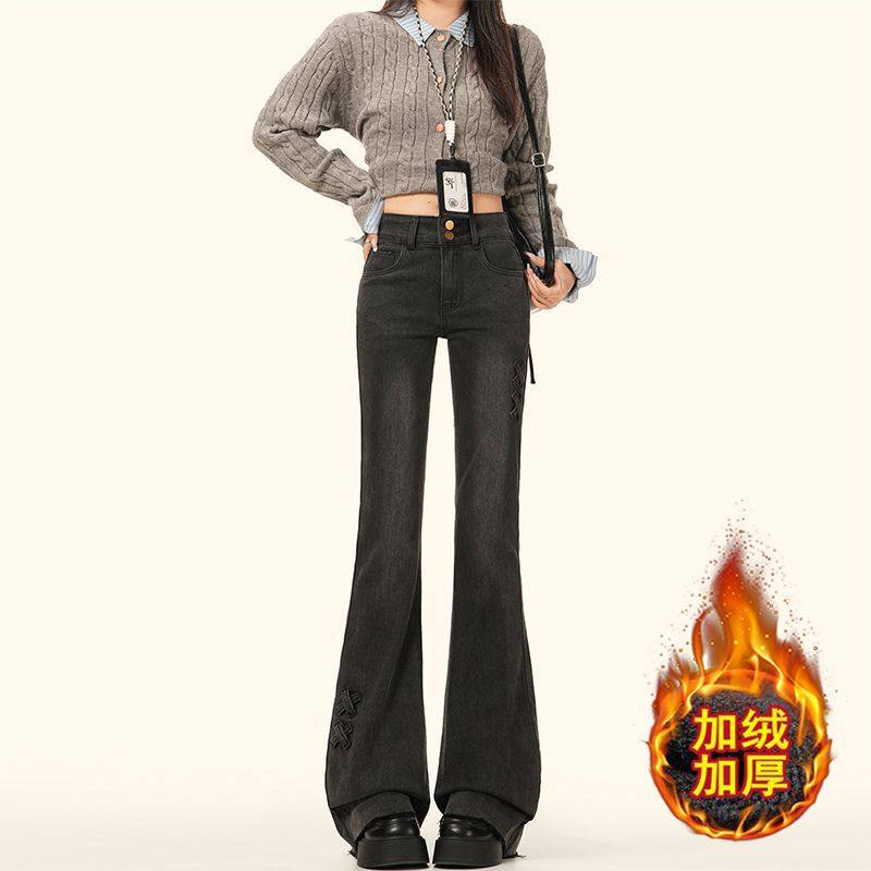 港风潮男夏季新款2024个性字母牛仔裤嘻哈ins潮高街潮流痞帅长裤,男装,牛仔裤,淘宝优惠券,粉丝福利购,淘宝优惠卷