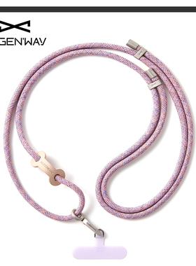 MUGEN'WAY手机挂绳长款可调节斜挎可背7mm防丢防摔手机安全绳精致