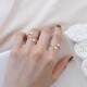 洗手不用摘 CECILIA天然淡水珍珠开口戒指环14k包金简约不掉色女