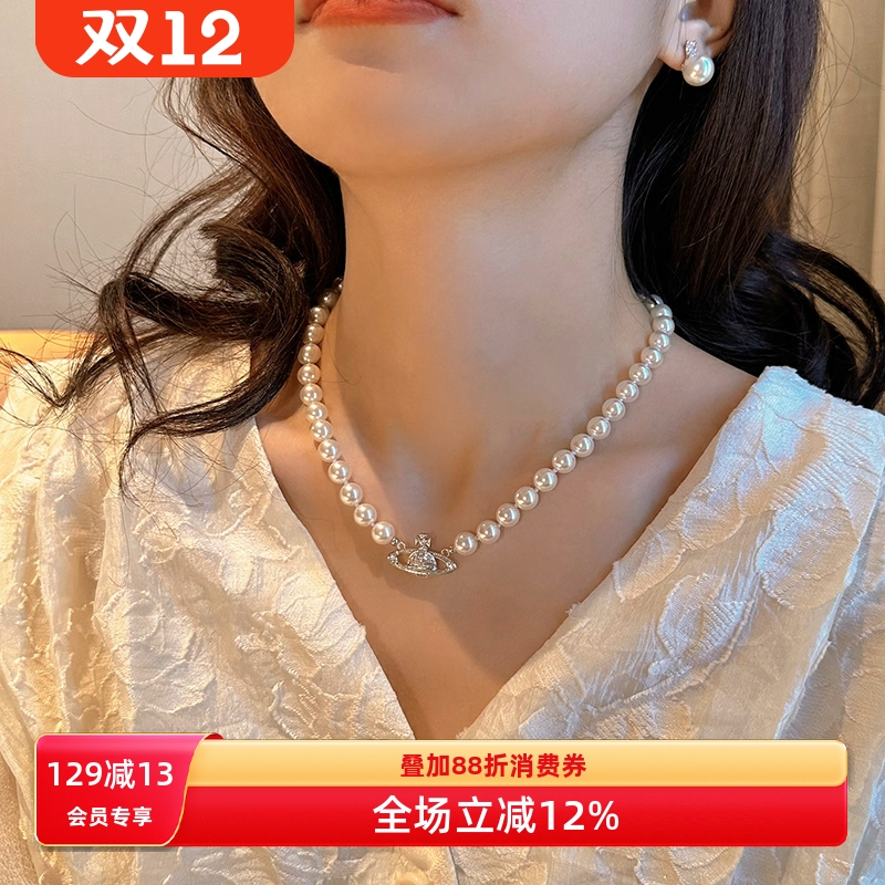 好好看！土星球施家珍珠项链