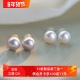 强光泽天然珍珠9 10mm大灯泡复古巴洛克气质fever同款 耳环耳夹女