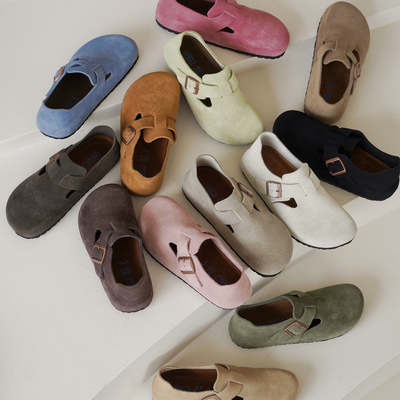 彭姐全包厚底博肯鞋女